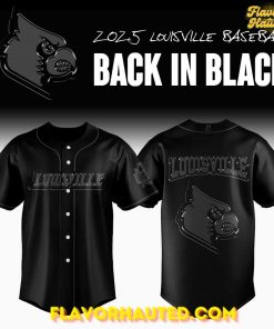Louisville Cardinals Back In Black Special Baseball Jersey