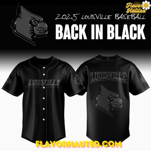 Louisville Cardinals Back In Black Special Baseball Jersey
