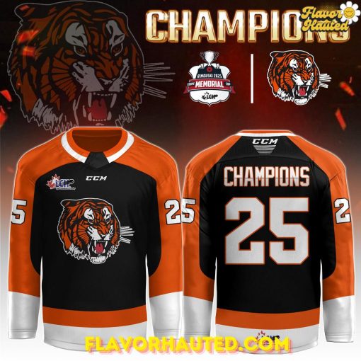 Medicine Hat Tigers Champions Memorial Cup 2025 Special Hockey Jersey