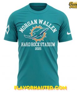 Miami Dolphins and Morgan Wallen Hard Rock Stadium 2025 Special Concert T-Shirt