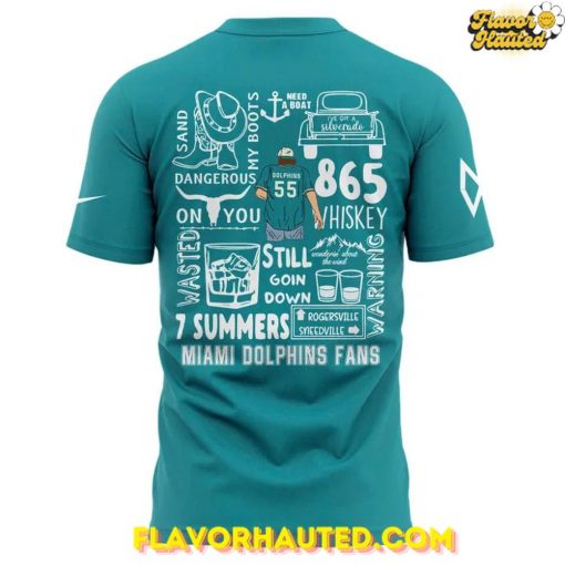 Miami Dolphins and Morgan Wallen Hard Rock Stadium 2025 Special Concert T-Shirt
