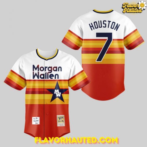 Morgan Wallen Live in Houston Astros Special Baseball Jersey