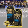 NBA Champions 2025 Oklahoma City Thunder “Won For The City” Black Basketball Jersey