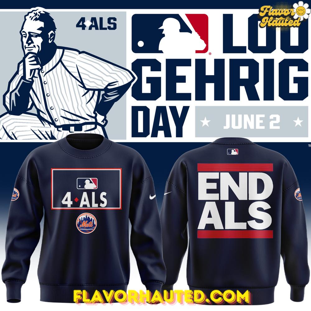 New York Mets Awareness to ALS Limited Edition Sweatshirt New York Mets Awareness to ALS Limited Edition Sweatshirt