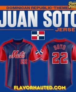 New York Mets Juan Soto Dominican Republic–themed Limited Edition Baseball Jersey