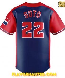 New York Mets Juan Soto Dominican Republic themed Limited Edition Baseball Jersey 3