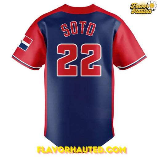 New York Mets Juan Soto Dominican Republic–themed Limited Edition Baseball Jersey