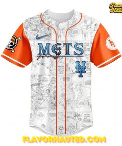 New York Mets One Piece Night Game Special Baseball Jersey