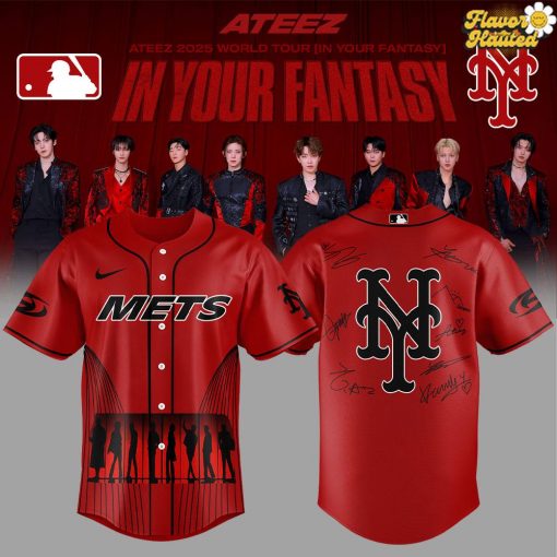 New York Mets x ATEEZ 2025 World Tour Baseball Jersey