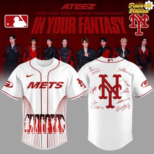 New York Mets x ATEEZ 2025 World Tour Baseball Jersey