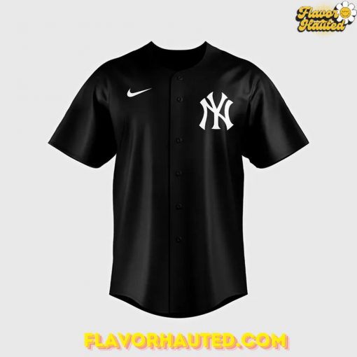 New York Yankees Aaron Judge Black Lights Out Baseball Jersey