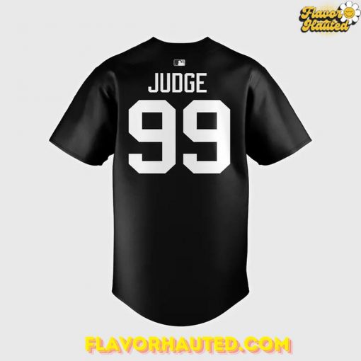 New York Yankees Aaron Judge Black Lights Out Baseball Jersey