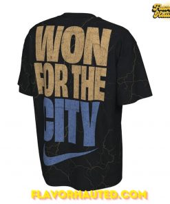 OKC Thunder 2025 NBA Champions Nike On-Court Black T-Shirt