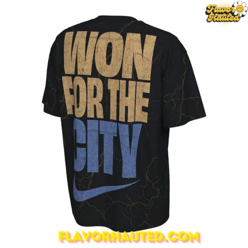 OKC Thunder 2025 NBA Champions Nike On-Court Black T-Shirt