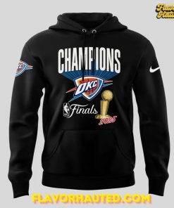 Oklahoma City Thunder Champions NBA 2025 Black Hoodie