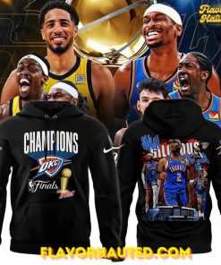 Oklahoma City Thunder Champions NBA 2025 Black Hoodie