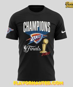 Oklahoma City Thunder Champions NBA 2025 Black T-Shirt