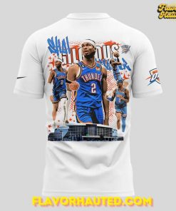 Oklahoma City Thunder Champions NBA 2025 White T Shirt 3