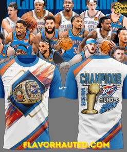 Oklahoma City Thunder NBA Champions Limited Edition 2025 T-Shirt
