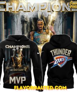 Oklahoma City Thunder Shai Gilgeous-Alexander MVP Champions 2025 Hoodie