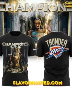 Oklahoma City Thunder Shai Gilgeous-Alexander MVP Champions 2025 T-Shirt