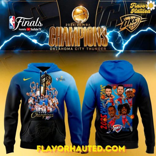 Oklahoma City Thunder 2024-25 NBA Champions Special Hoodie