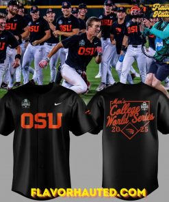Oregon State Beavers Baseball Men’s College World Series 2025 Black Shirt