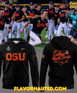 Oregon State Beavers Baseball Men's College World Series 2025 Black Shirt 4