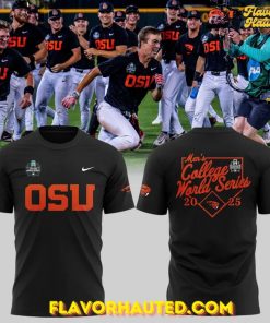 Oregon State Beavers Baseball Men’s College World Series 2025 Black Shirt