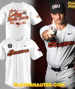 Oregon State Beavers Baseball Men’s College World Series 2025 White Shirt