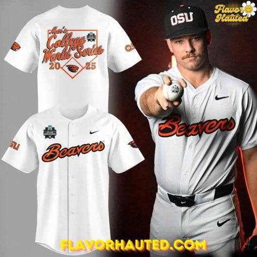 Oregon State Beavers Baseball Men’s College World Series 2025 White Shirt