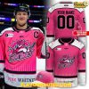Orlando Solar Bears 2025 Pink Whitney Limited Edition Hockey Jersey