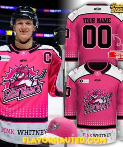 Orlando Solar Bears 2025 Pink Whitney Limited Edition Hockey Jersey