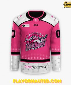 Orlando Solar Bears 2025 Pink Whitney Limited Edition Hockey Jersey