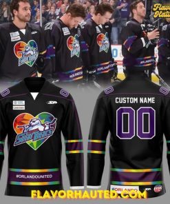 Orlando Solar Bears Pride Night 2025 Special Hockey Jersey
