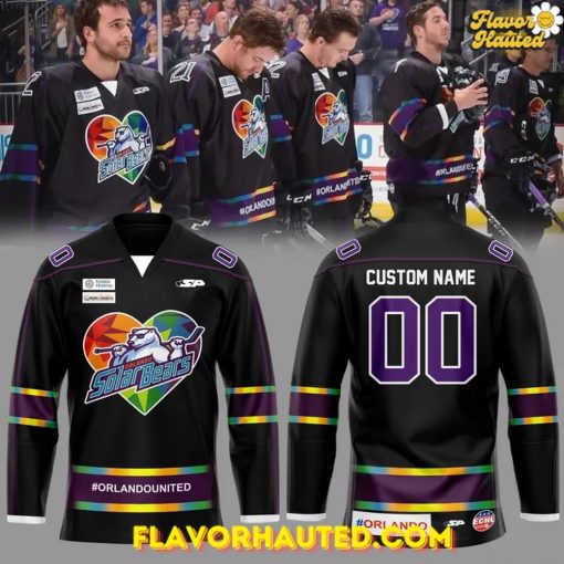 Orlando Solar Bears Pride Night 2025 Special Hockey Jersey