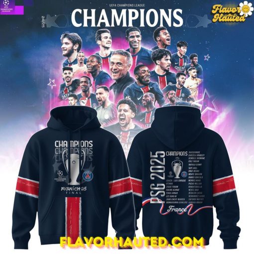 Paris Saint-Germain F.C. Champions League Winner 2025 Hoodie