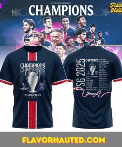 Paris Saint-Germain F.C. Champions League Winner 2025 T-Shirt
