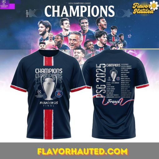 Paris Saint-Germain F.C. Champions League Winner 2025 T-Shirt