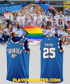 Pride 25 OKC Thunder Special Edition Basketball Jersey