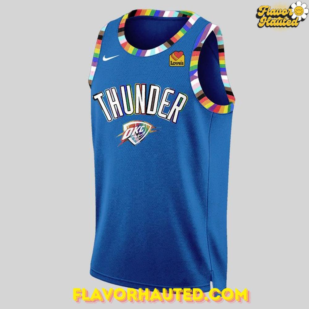 Pride 25 OKC Thunder Special Edition Basketball Jersey Pride 25 OKC Thunder Special Edition Basketball Jersey