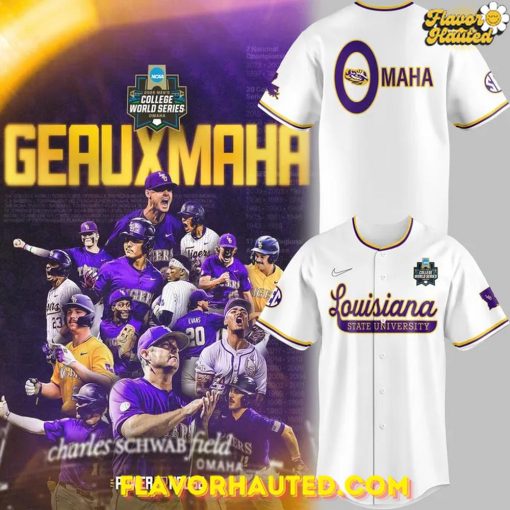 LSU Tigers College World Series Limited Edition 2025 Baseball Jersey