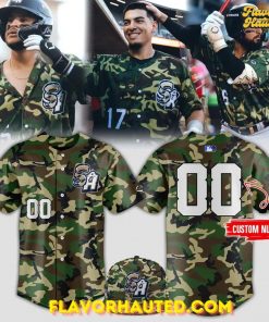 San Antonio Missions Military Appreciation Special 2025 Camo Baseball Jersey