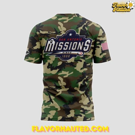 San Antonio Missions Military Appreciation Special 2025 Camo T-Shirt