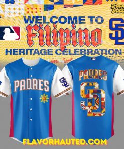 San Diego Padres Celebrating Filipino Heritage Night Special Baseball Jersey