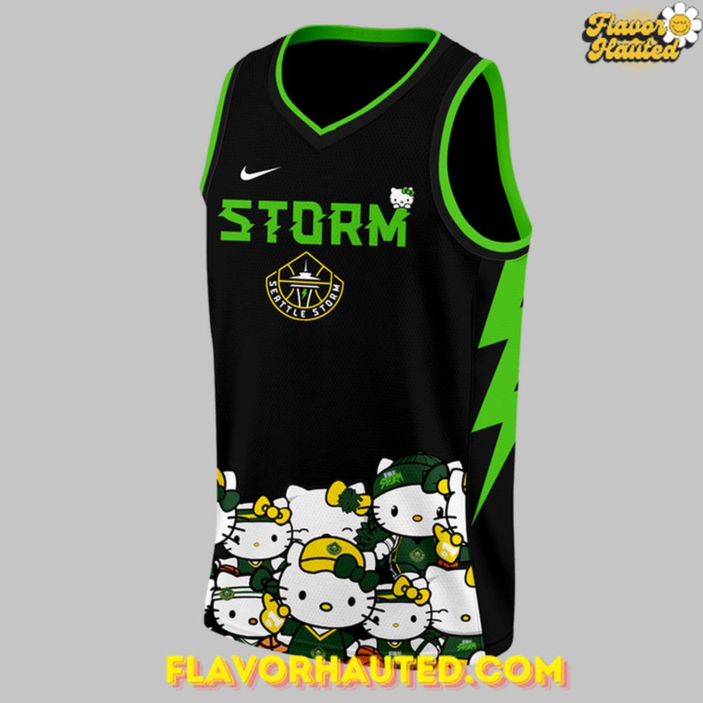 Seattle Storm x Hello Kitty Night 2025 Special Edition Basketball Jersey Seattle Storm x Hello Kitty Night 2025 Special Edition Basketball Jersey