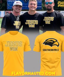 Southern Miss Golden Eagles Jesus Won Yellow T-Shirt