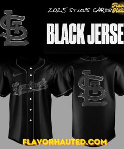 St. Louis Cardinals Back In Black Special Baseball Jersey