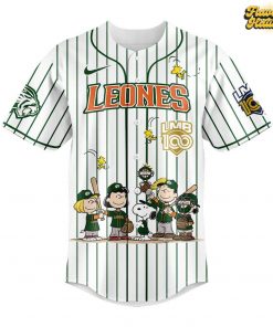 Leones de Yucatán 100 Años De Historia Peanuts Night Special Baseball Jersey