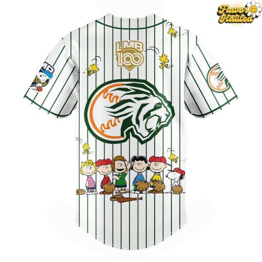 Leones de Yucatán 100 Años De Historia Peanuts Night Special Baseball Jersey